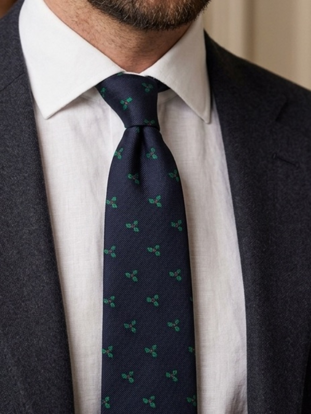 Vintage 1982 Alynn Neckwear Holly-er Than Thou Holiday Tie